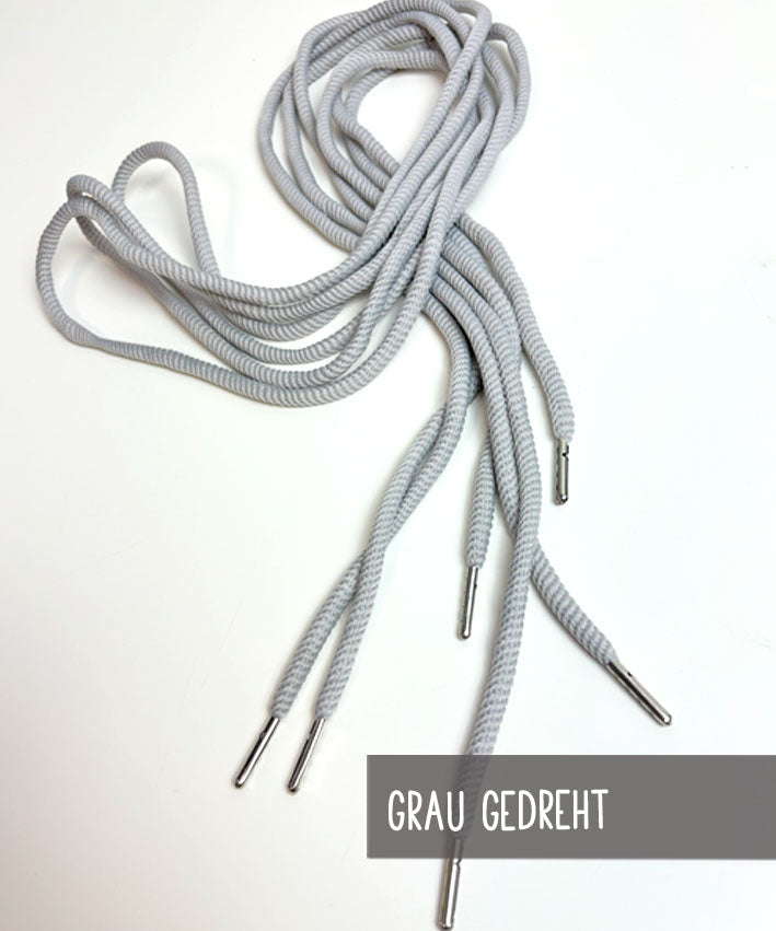 Hoodiekordel Gun Metal Grau