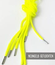 Hoodiekordel Gun Metal Neongelb