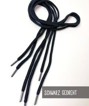 Hoodiekordel Gun Metal Schwarz