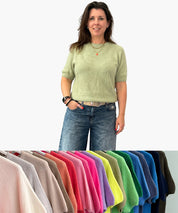 JOSINA Raglanstrick Pulli KURZARM Teaser 4
