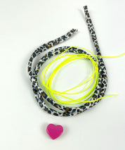 Jerseyarmband-Herz-Pink