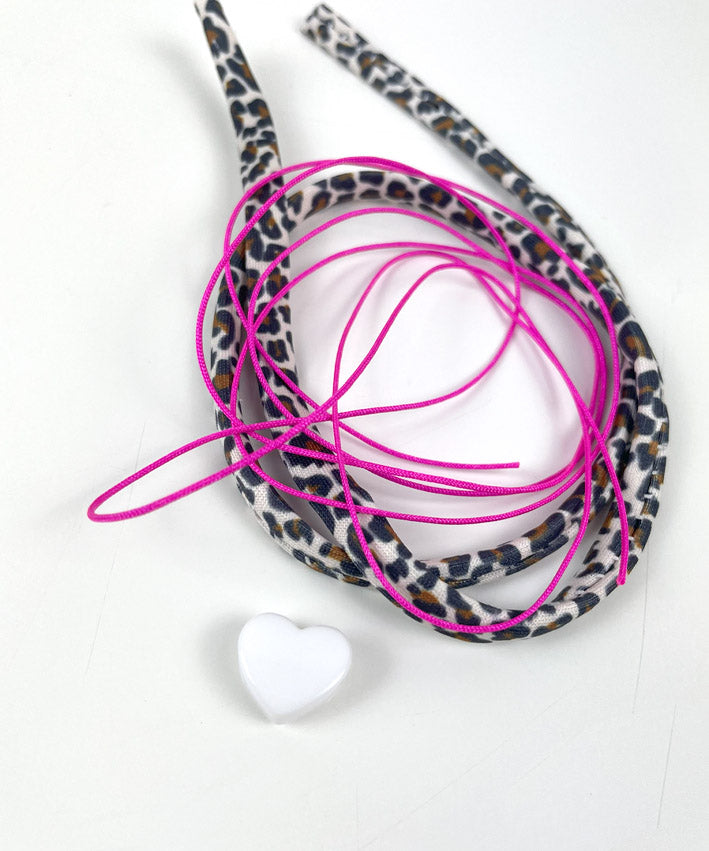 Jerseyarmband-Herz-Weiss