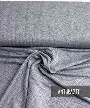 Knit Viskose Leinen Look anthrazit leni pepunkt
