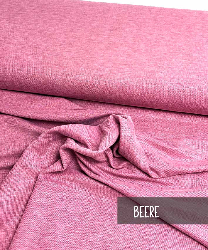 Knit Viskose Leinen Look beere leni pepunkt