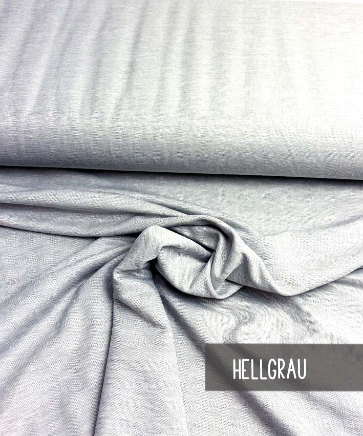 Knit Viskose Leinen Look hellgrau leni pepunkt