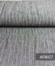 Leinen Scandi Stripes anthrazit leni pepunkt
