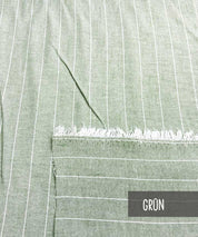 Leinen Scandi Stripes grn 2 leni pepunkt