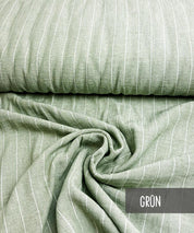 Leinen Scandi Stripes grn leni pepunkt