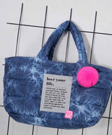 MEGA.puffer Materialset | Steppstoff Jeans Batik