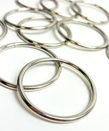 Metal ring | 6 cm diameter | silver