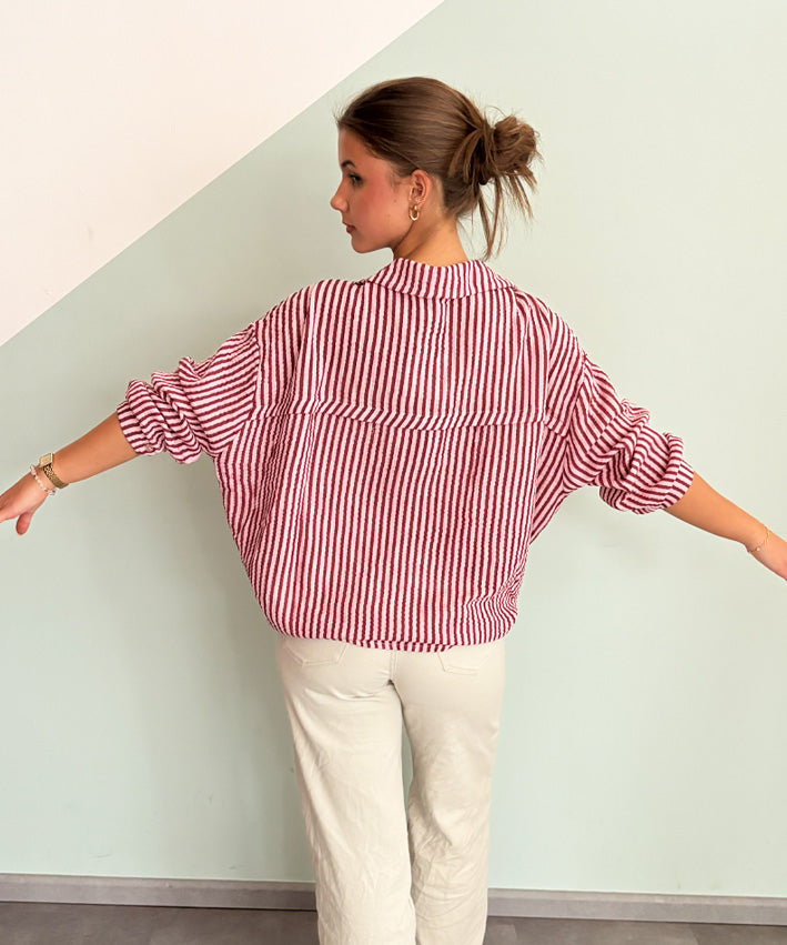 Musselinbluse Streifen Teaser 1