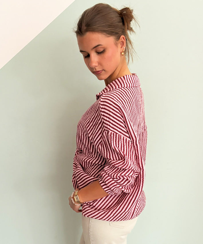 Musselinbluse Streifen Teaser 2