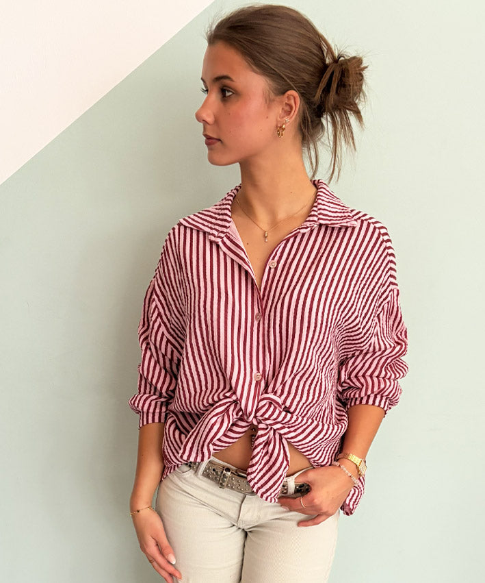 Musselinbluse Streifen Teaser 3