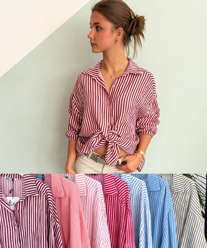Musselinbluse Streifen Teaser 5