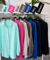 Musselinbluse Uni Langarm Teaser 1a