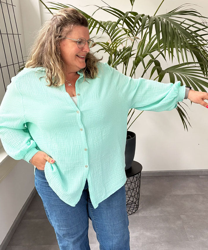 Musselinbluse Uni Langarm Teaser 4