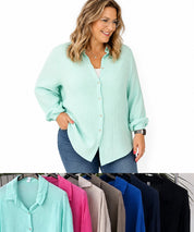 Musselinbluse Uni Langarm Teaser 5a