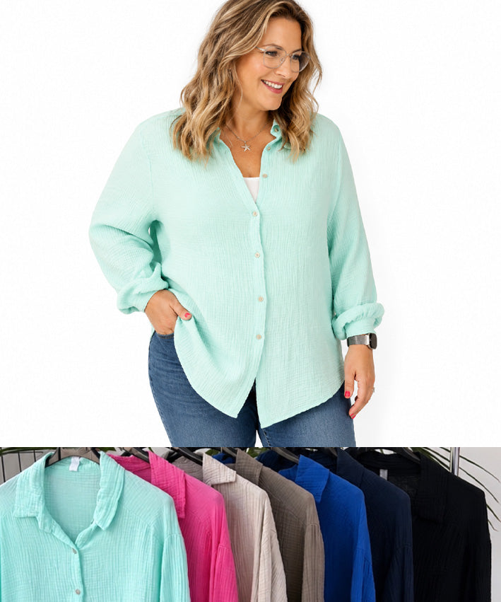 Musselinbluse Uni Langarm Teaser 5a