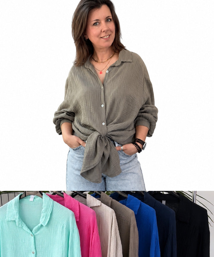 Musselinbluse Uni Langarm Teaser 6a