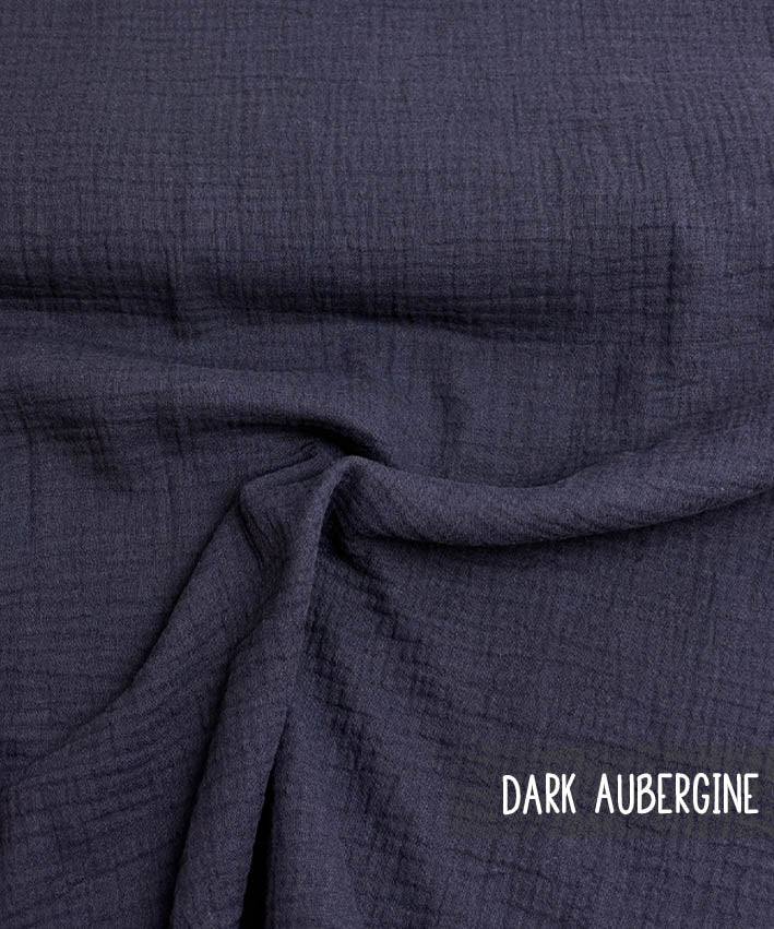NEWMusselin dark aubergine leni pepunkt