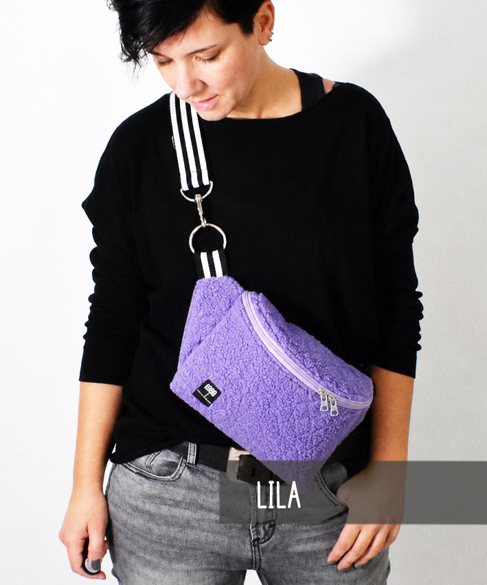 NP101 Cubebag Teddy Boucle lila leni pepunkt