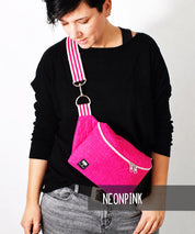NP101 Cubebag Teddy Boucle neonpink leni pepunkt