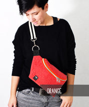 NP101 Cubebag Teddy Boucle orange leni pepunkt