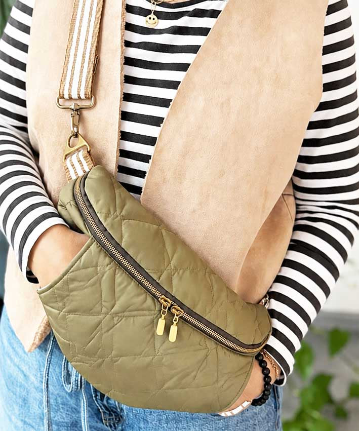 NP602 Crossbody Stepper Oliv  leni pepunkt 3