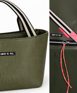 Nähpaket SUNSET.totebag | Cord beschichtet, Oliv | NP711