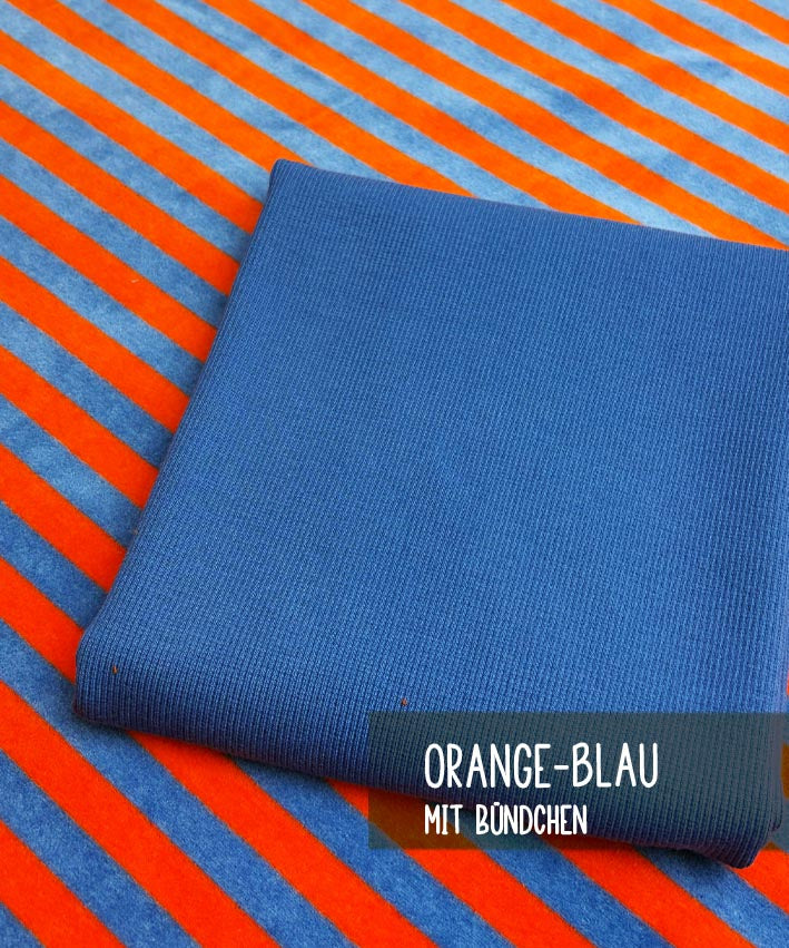 Nicky Velours orange-blau 2 leni pepunkt