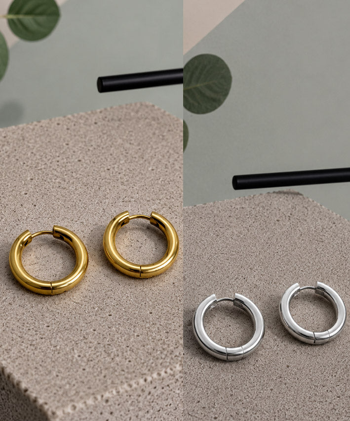 Ohrringe creole gold_silber
