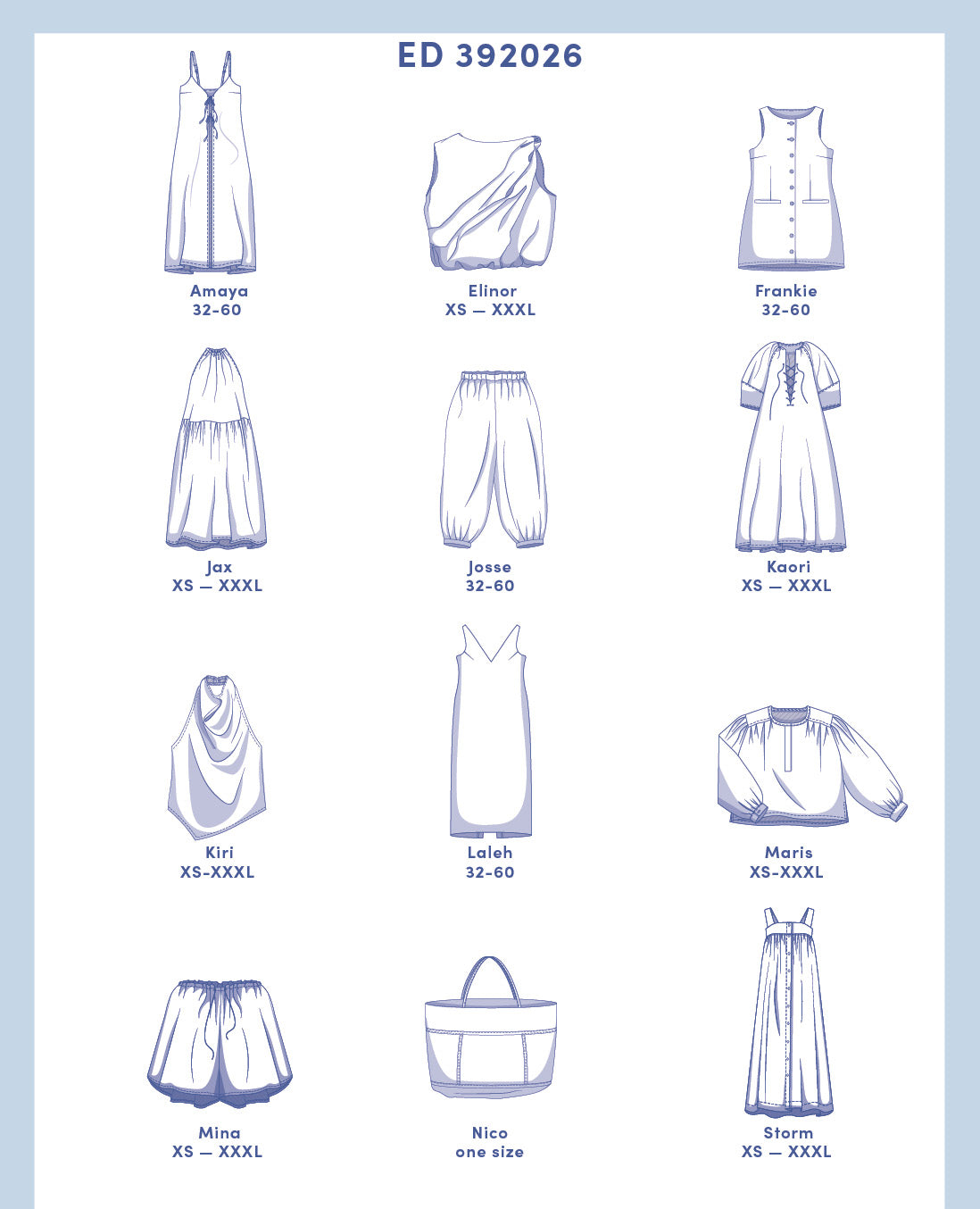 Overview line drawings 39