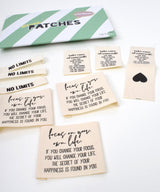 COTTON x black | Patch bundle #18 | 9 BaumwollPatches | SET