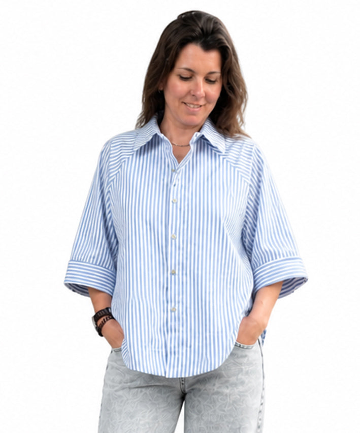 Raglanbluse blau_weiss Teaser 2