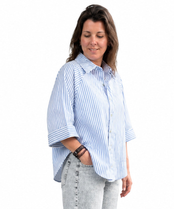 Raglanbluse blau_weiss Teaser 3