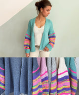 READYtoWEAR | Strickjacke geringelte Ärmel | 5 Farben