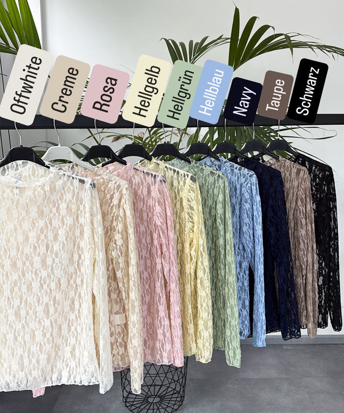 Spitzenshirt Kragen 9 Farben Teaser 3
