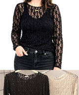 READYtoWEAR | Lace Top | Black + Cream