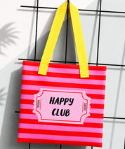 Strandtasche Panel HAPPY CLUB