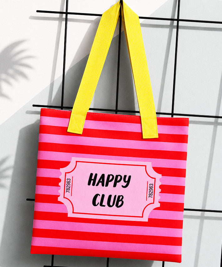 Strandtasche Panel HAPPY CLUB