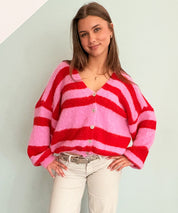 Strickjacke Ringel breit unregelmssig Teaser 1
