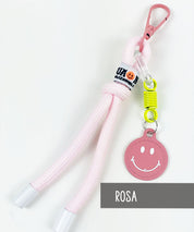 Taschenanhanger-Schlusselband-Smiley-Rosa-leni-pepunkt