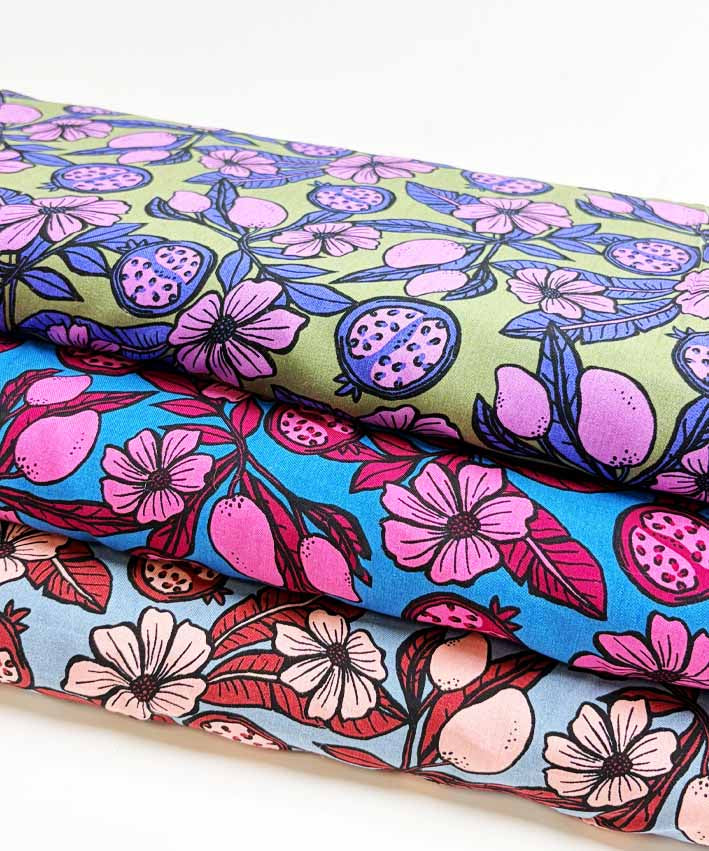 Viskose Blossom Berry Teaser 1 leni pepunkt