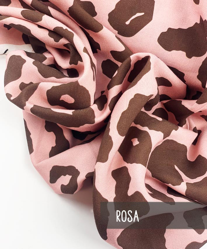Viskose Ilja Leopard rosa-braun 2