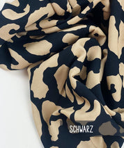 Viskose Ilja Leopard schwarz 2