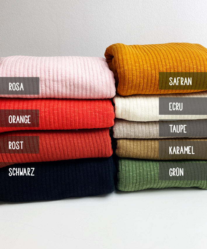 Viskosestrick | Ripp | 8 Farben