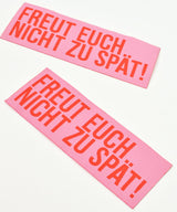 XL Patch | FREUT EUCH NICHT... | 100 x 40 mm