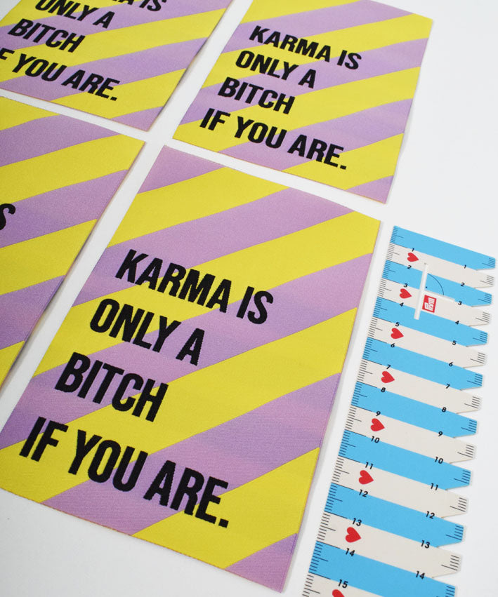 XL Patch leni pepunkt - Karma is only - Kopie