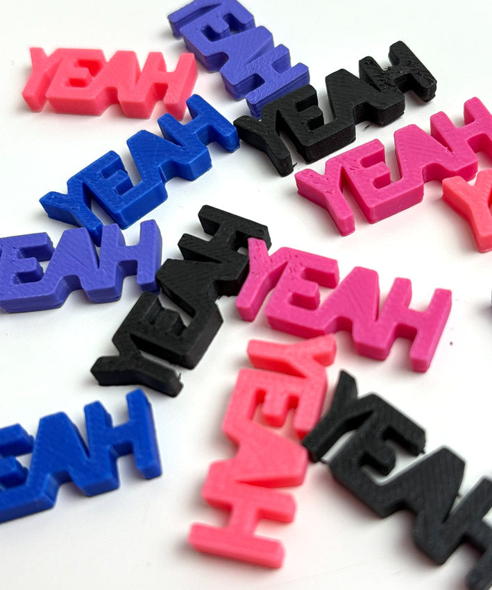 YEAH 3D Druck Knopf Teaser 1