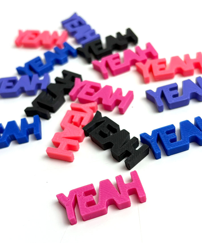 YEAH 3D Druck Knopf Teaser 3